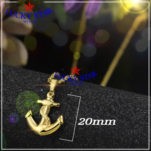 Dây chuyền inox mỏ neo ý nghĩa, sang trọng mạ lớp vàng 24K – Lucky Star ...