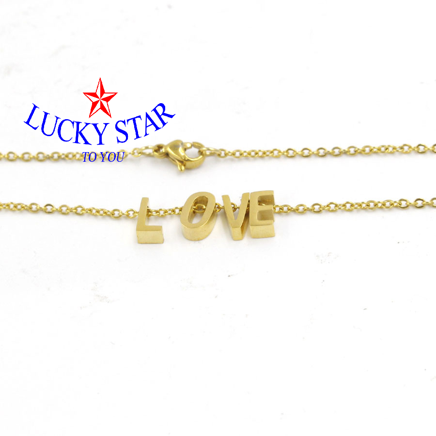 Dây chuyền chữ love đính rời xinh xắn Dây chuyền chữ love đính rời xinh xắn